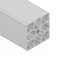 10-4545S4-0-12IN MODULAR SOLUTIONS EXTRUDED PROFILE<br>45MM X 45MM SMOOTH SIDES TARE AWAY, CUT TO THE LENGTH OF 12 INCH